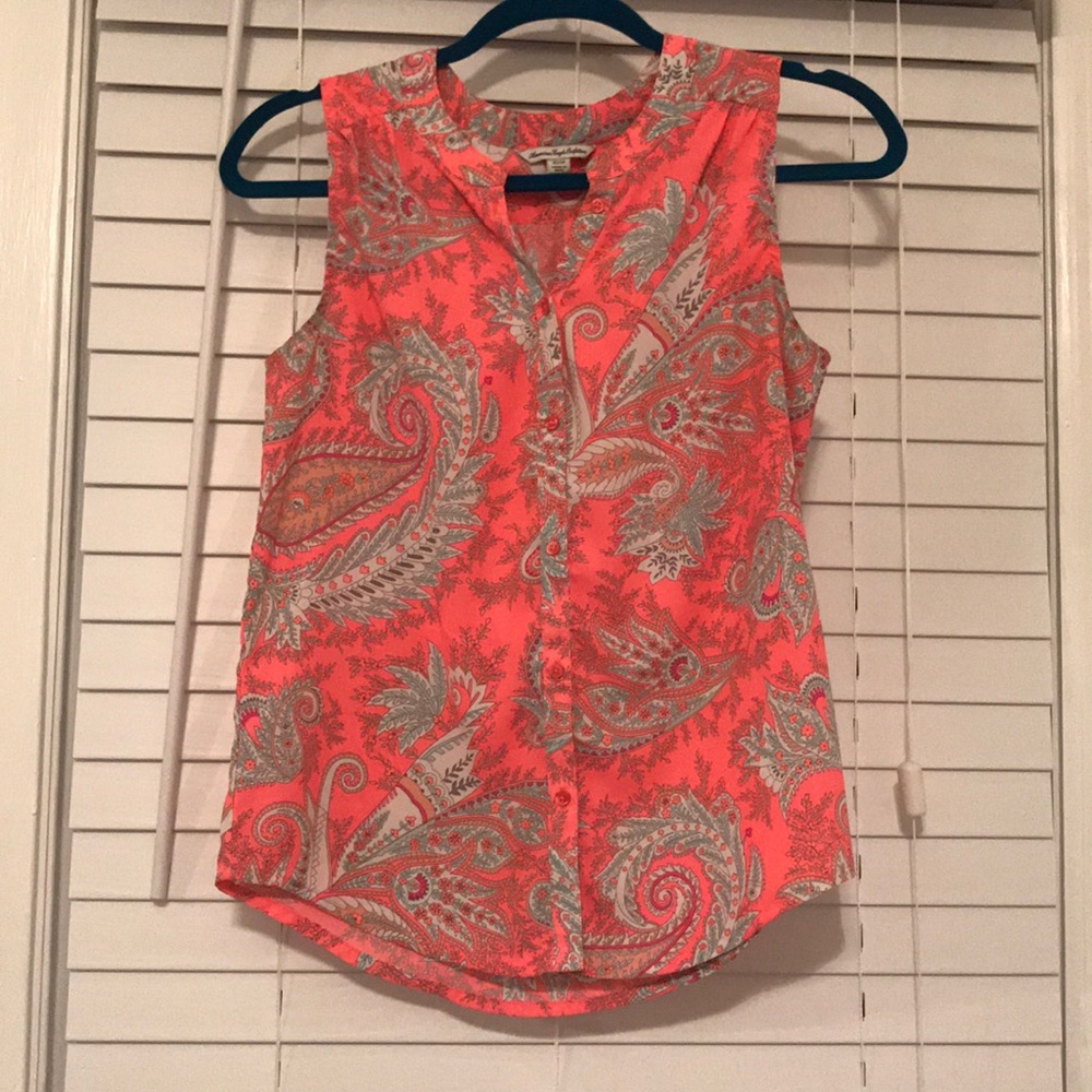 American eagle paisley tank
